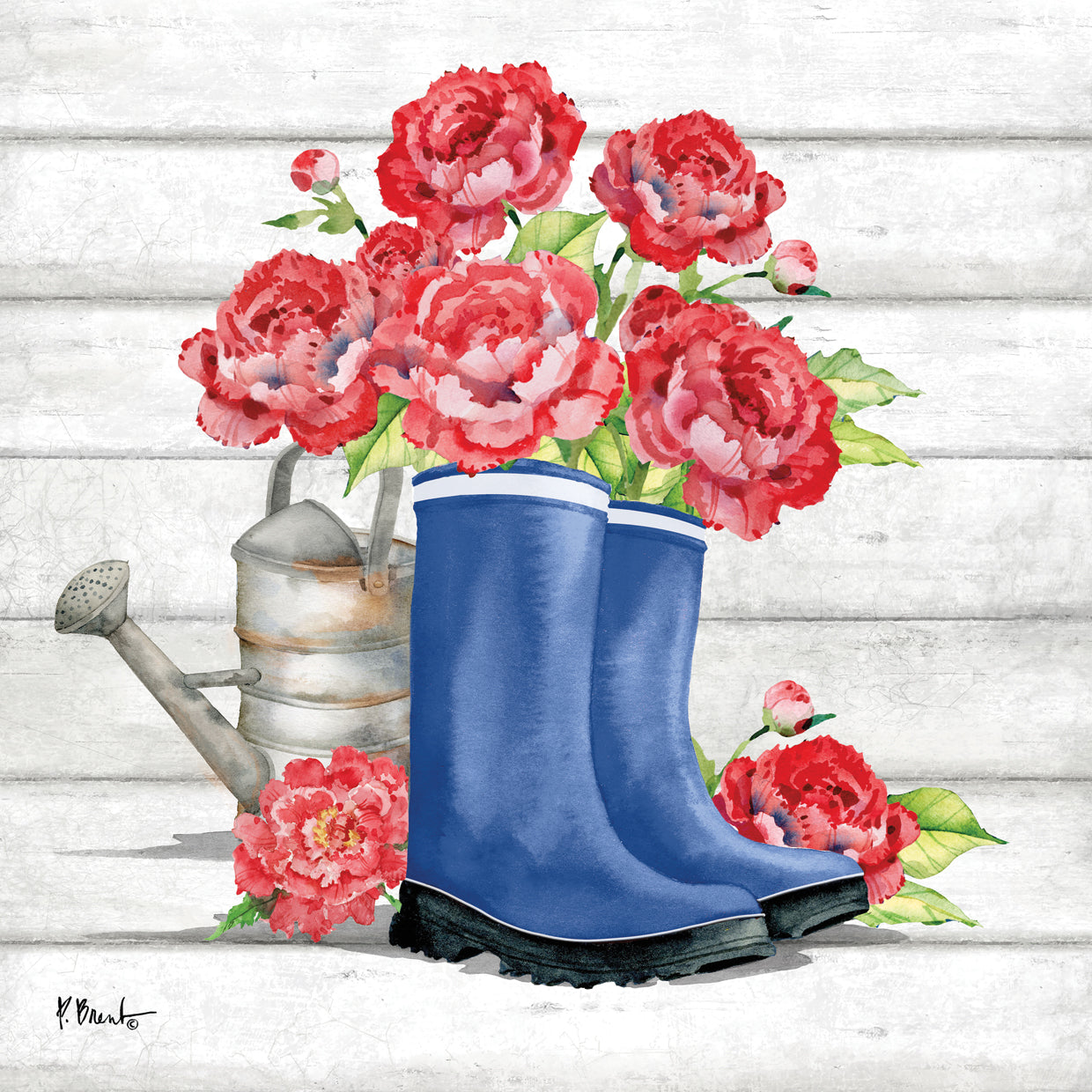 Floral Rain Boots I