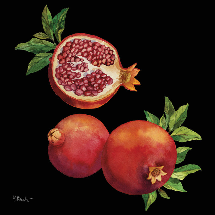 Pomegranate Bunch III – Black
