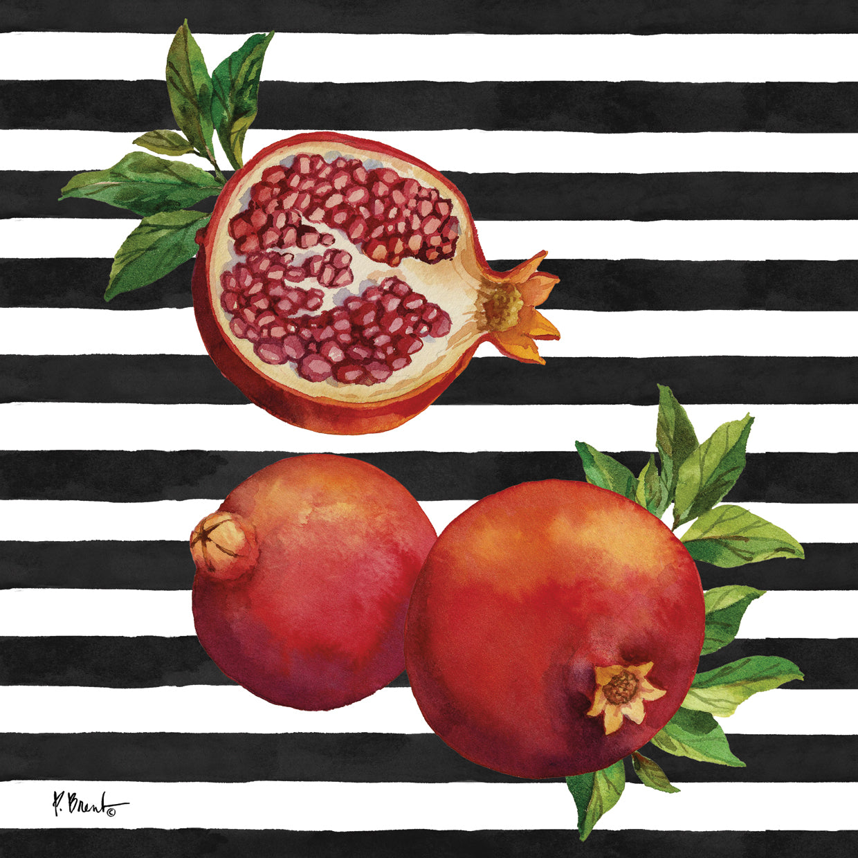 Pomegranate Bunch III – Stripes