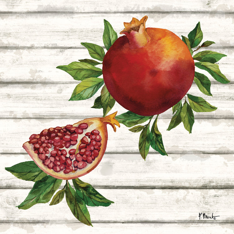 Pomegranate Bunch IV – Wood
