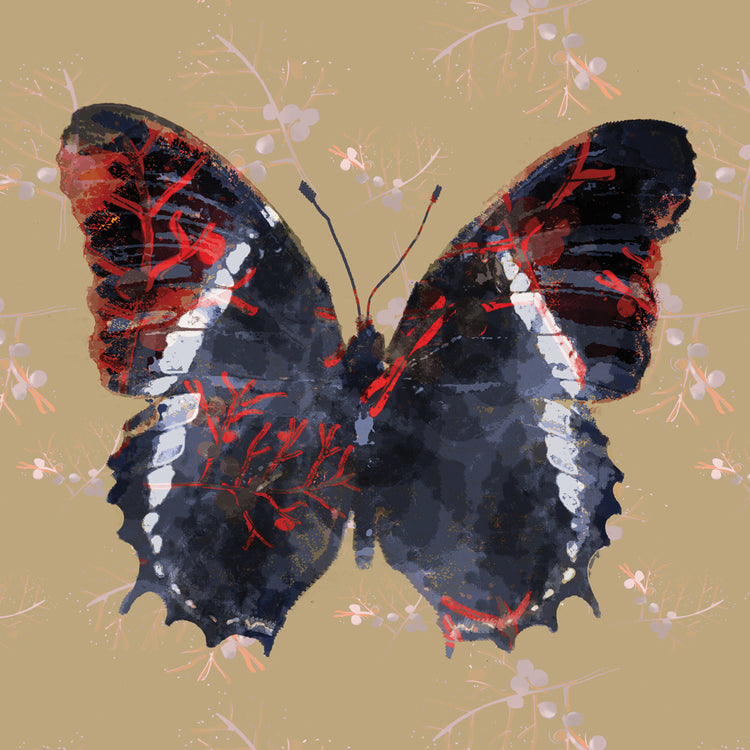 Dark Blue Butterfly