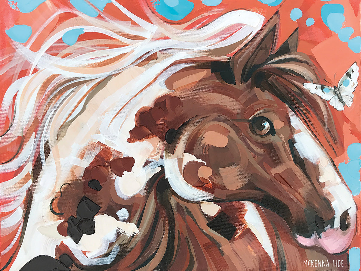 Horse and Butterly