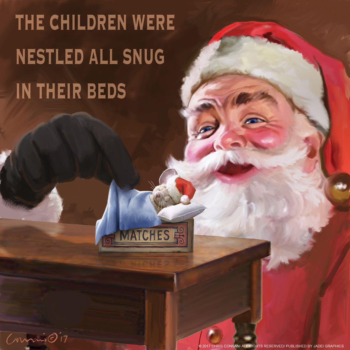 SANTA NESTLED