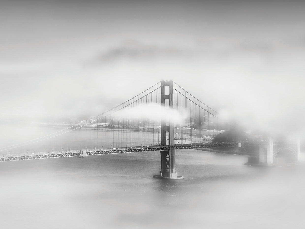 Brooklyn Bridge Cloudy Day Haze
