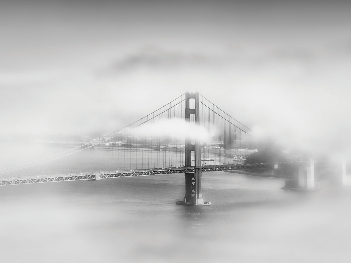 Brooklyn Bridge Cloudy Day Haze