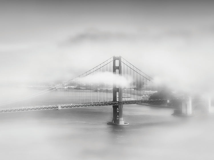 Brooklyn Bridge Cloudy Day Haze