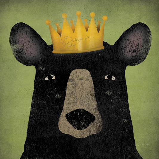 The Black Bear with Crown