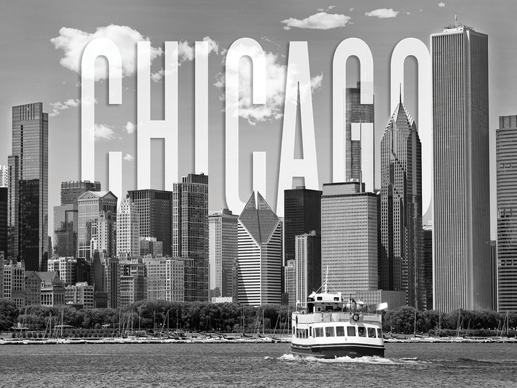 CHICAGO Skyline Monochrome