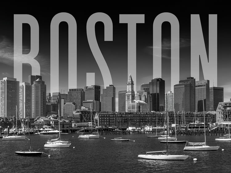 BOSTON Skyline Monochrome