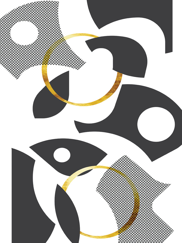 Cut Out Abstract No. 1 | gold