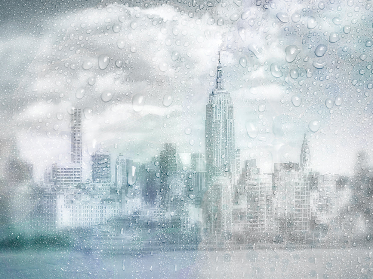 MIDTOWN MANHATTAN Rainy Day | dreamy blue
