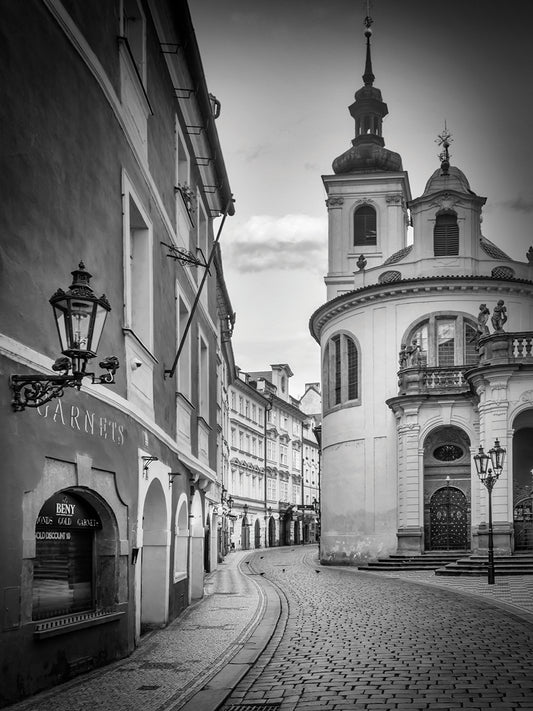 St. Clement Church, Karlova, in Prague - Monochrome