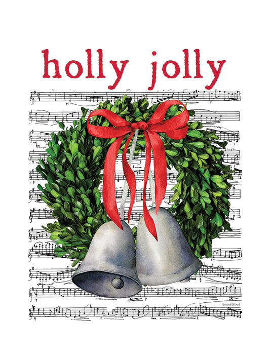 Holly Jolly Christmas Bell Wreath