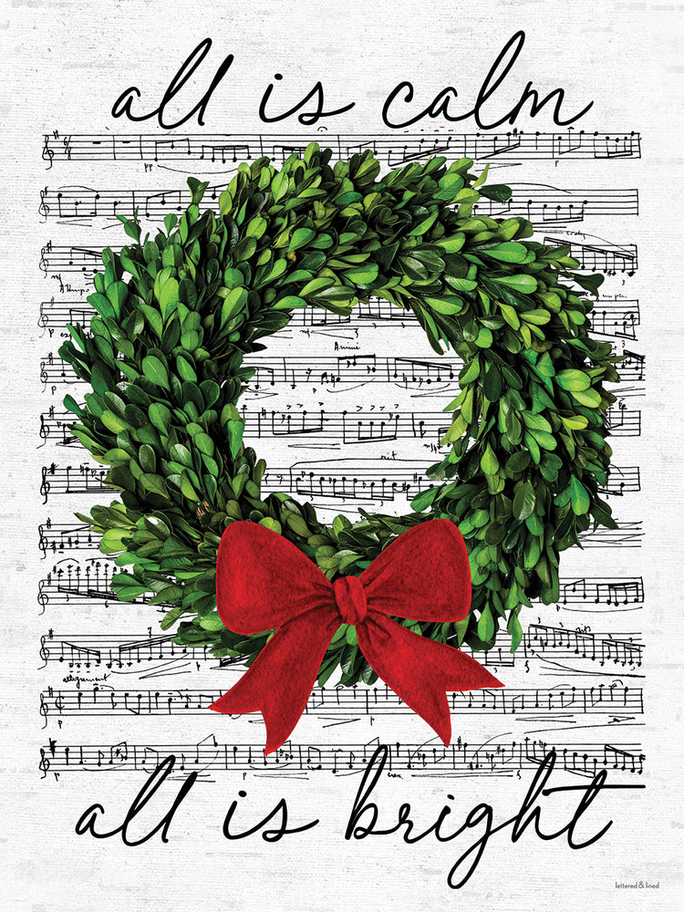 All is Calm Christmas Wreath