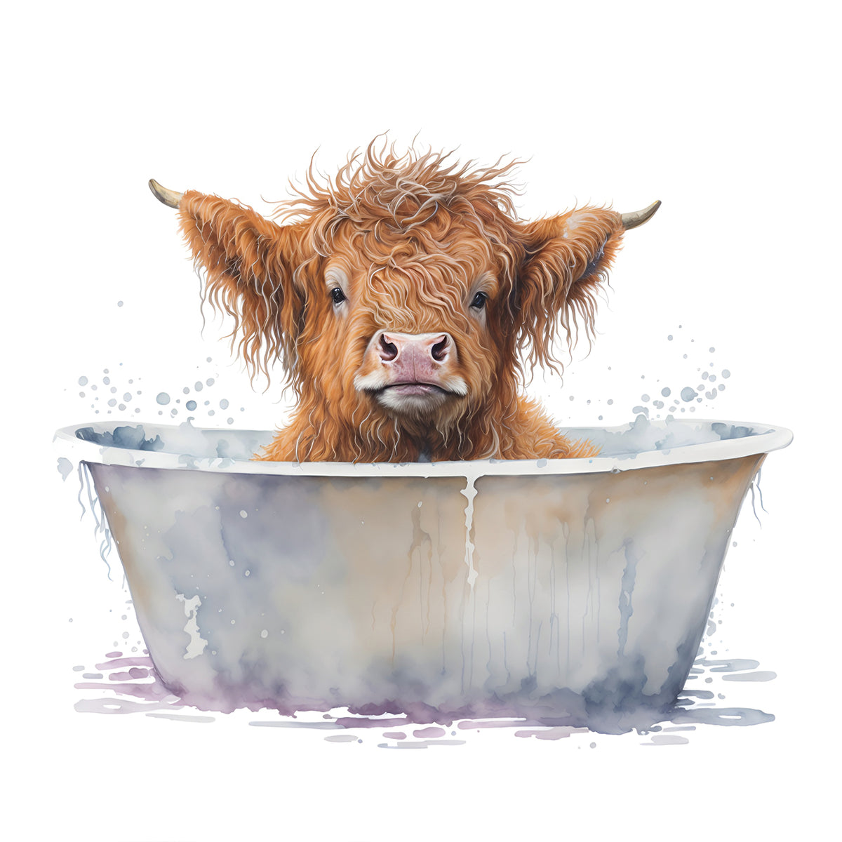 Cown in the Tub