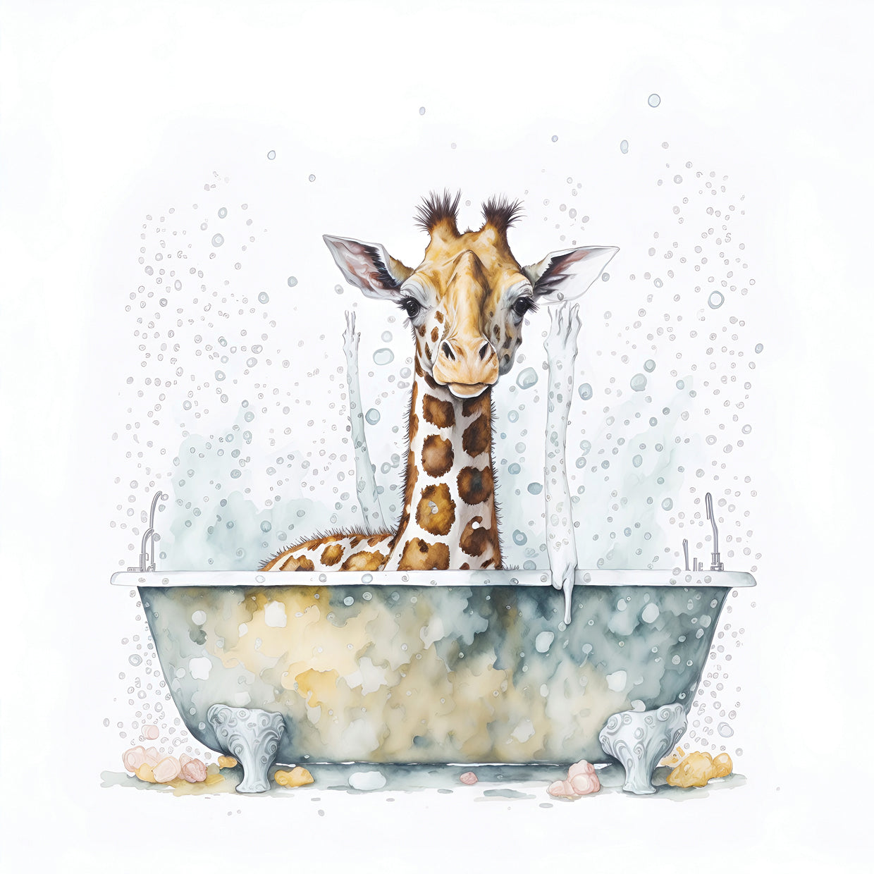 Giraffe in the Tub 2