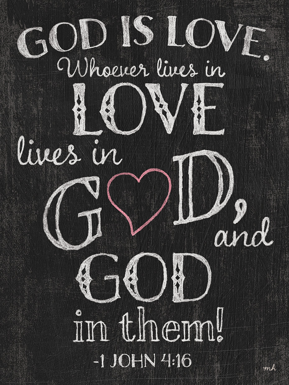 God is Love Chalk