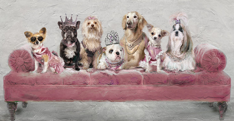 Diva Divan Dogs Pink