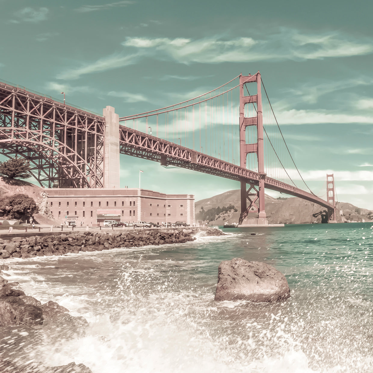 GOLDEN GATE BRIDGE Coastline Impression | urban vintage style