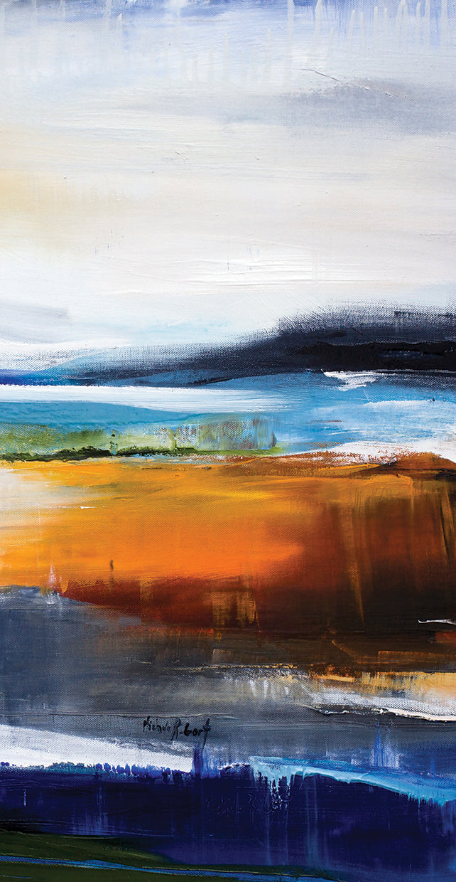 Abstracted Landscape In Blues II