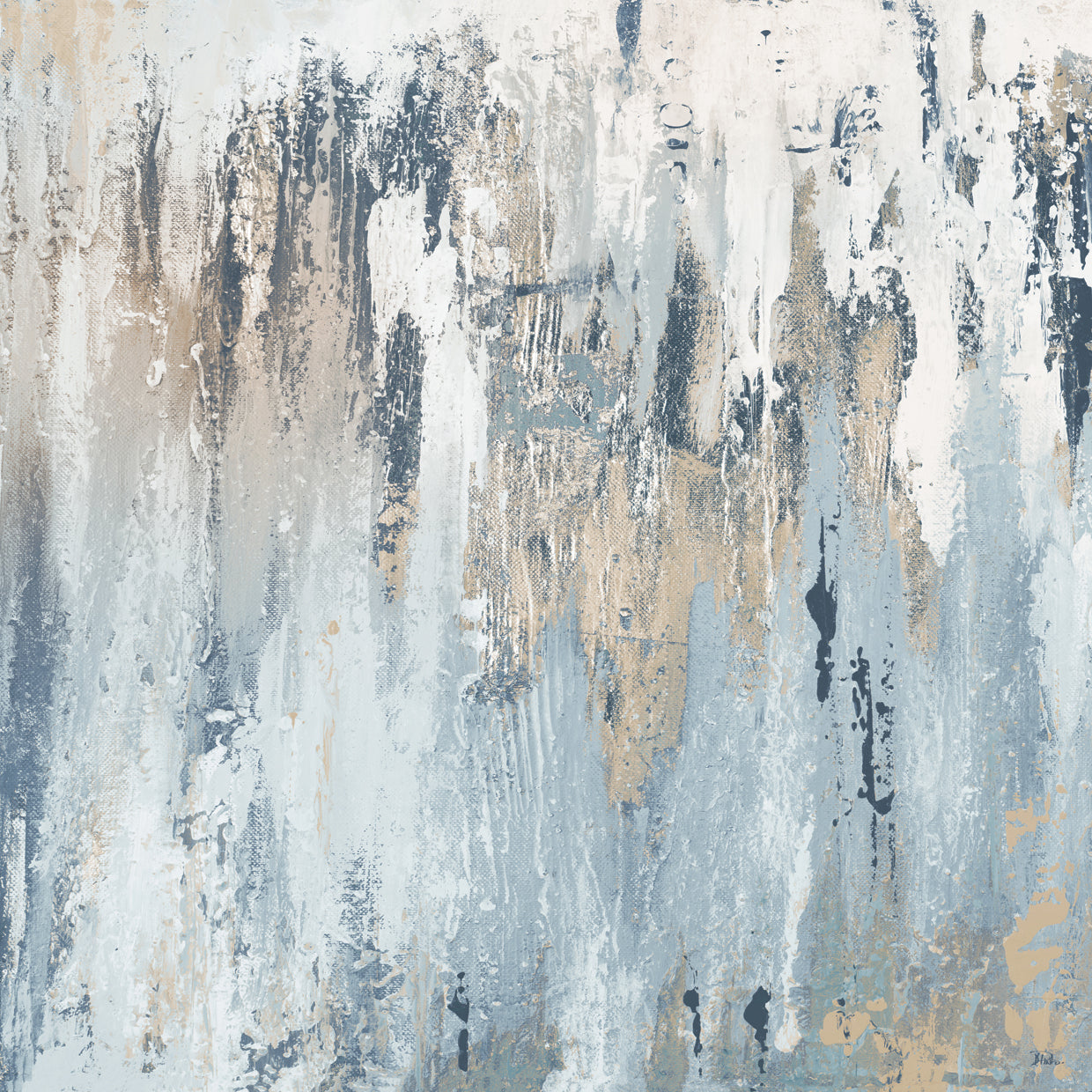 Blue Illusion Square I