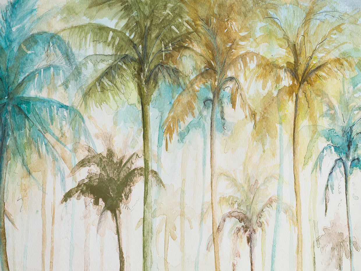 Watercolor Palms