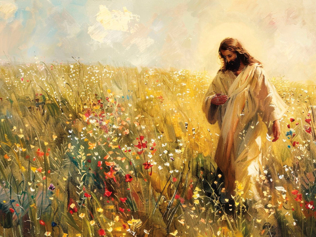 Jesus Among Wildflowers