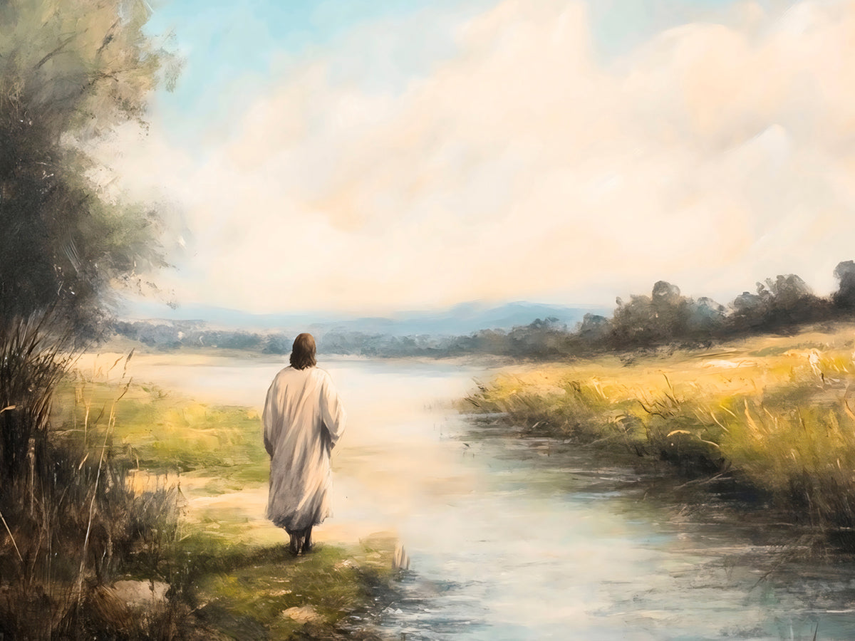 Jesus by Lakeside