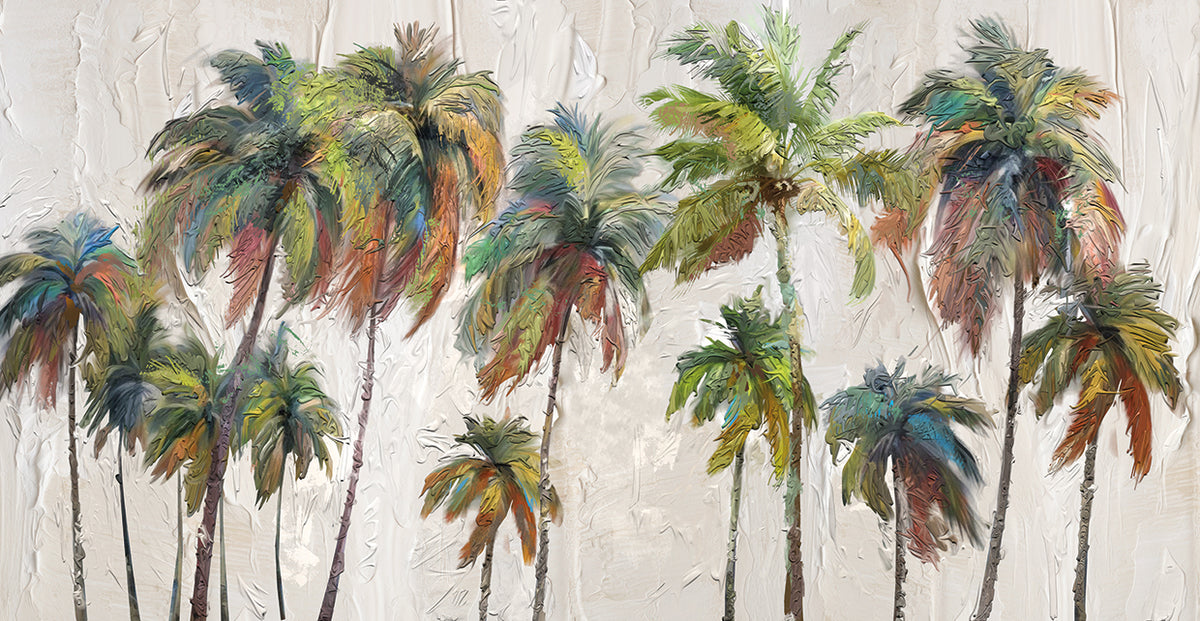 Painterly Palm Panel