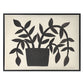 Linen - Black Plant Gouache