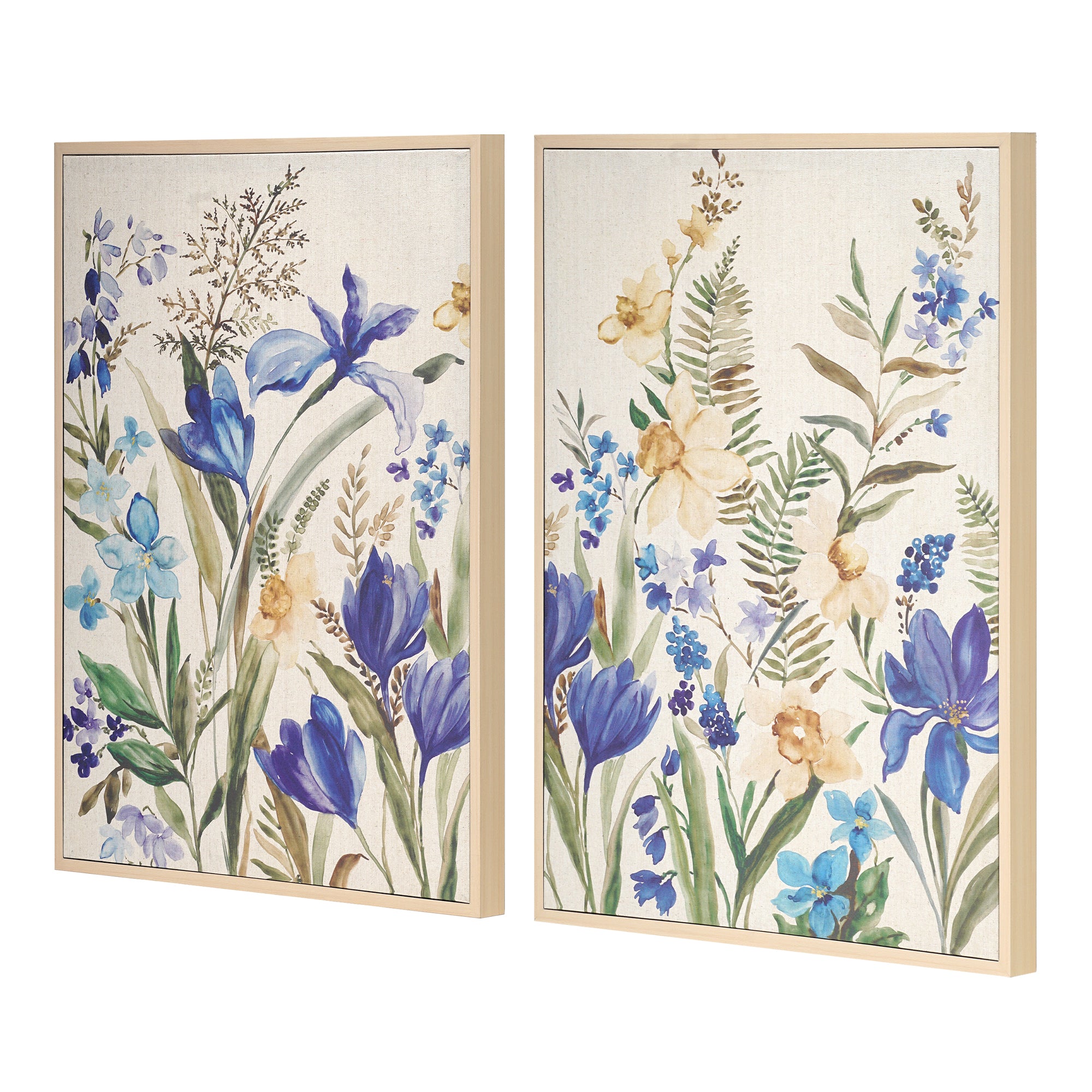 Linen - Blue Ferns I & II