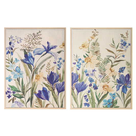 Linen - Blue Ferns I & II