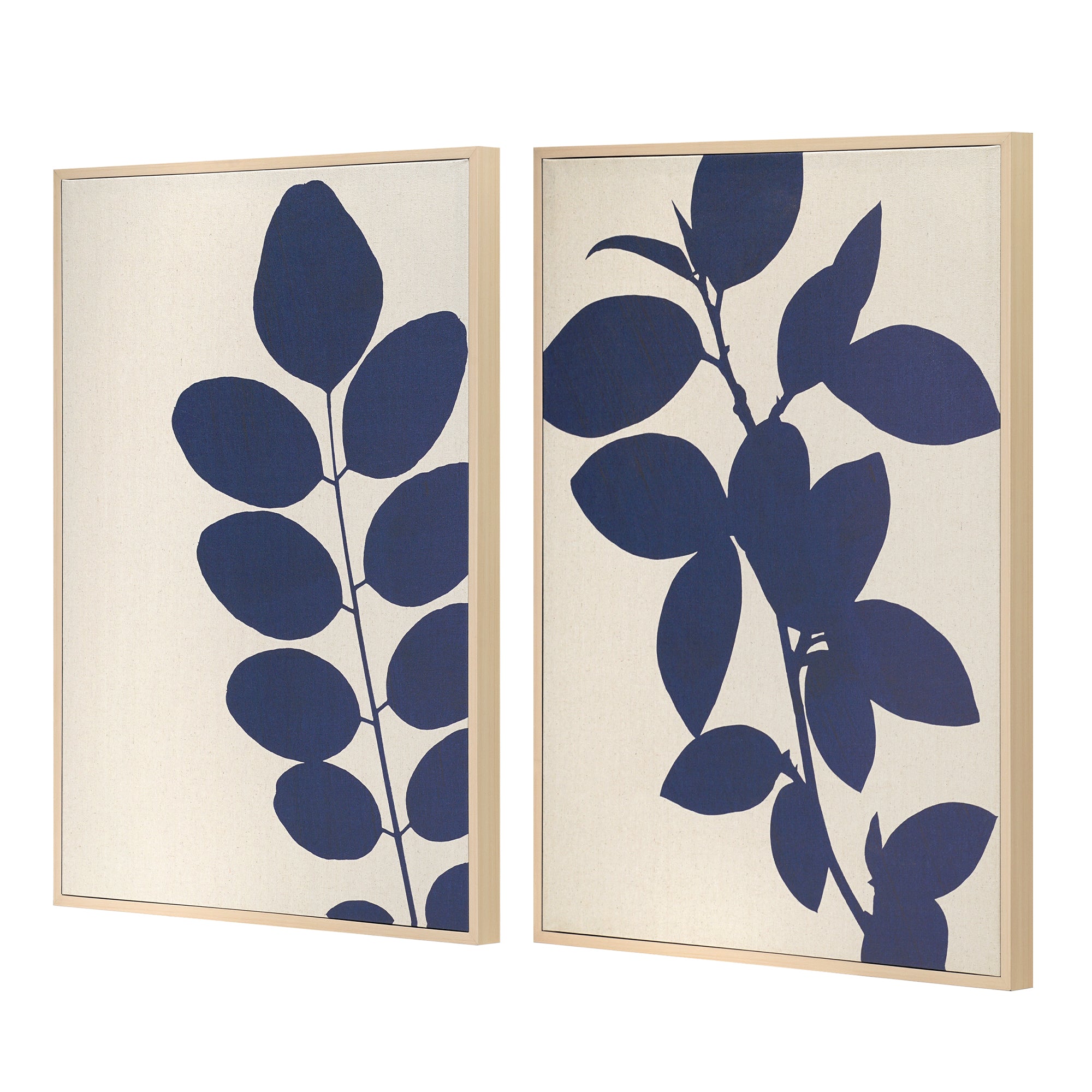 Linen - Silhouette in Navy I & II