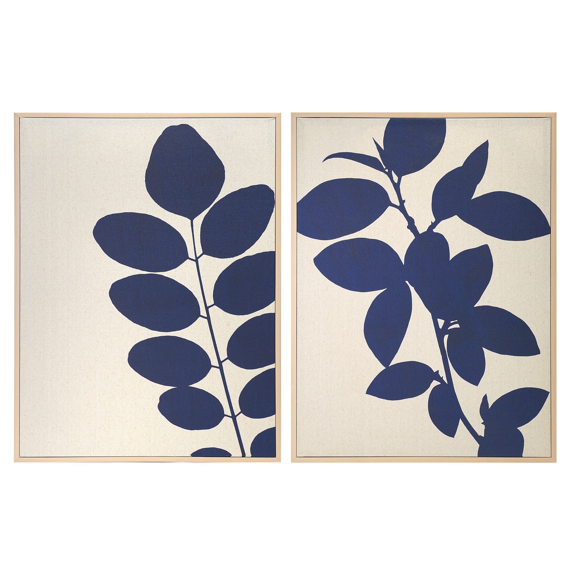 Linen - Silhouette in Navy I & II