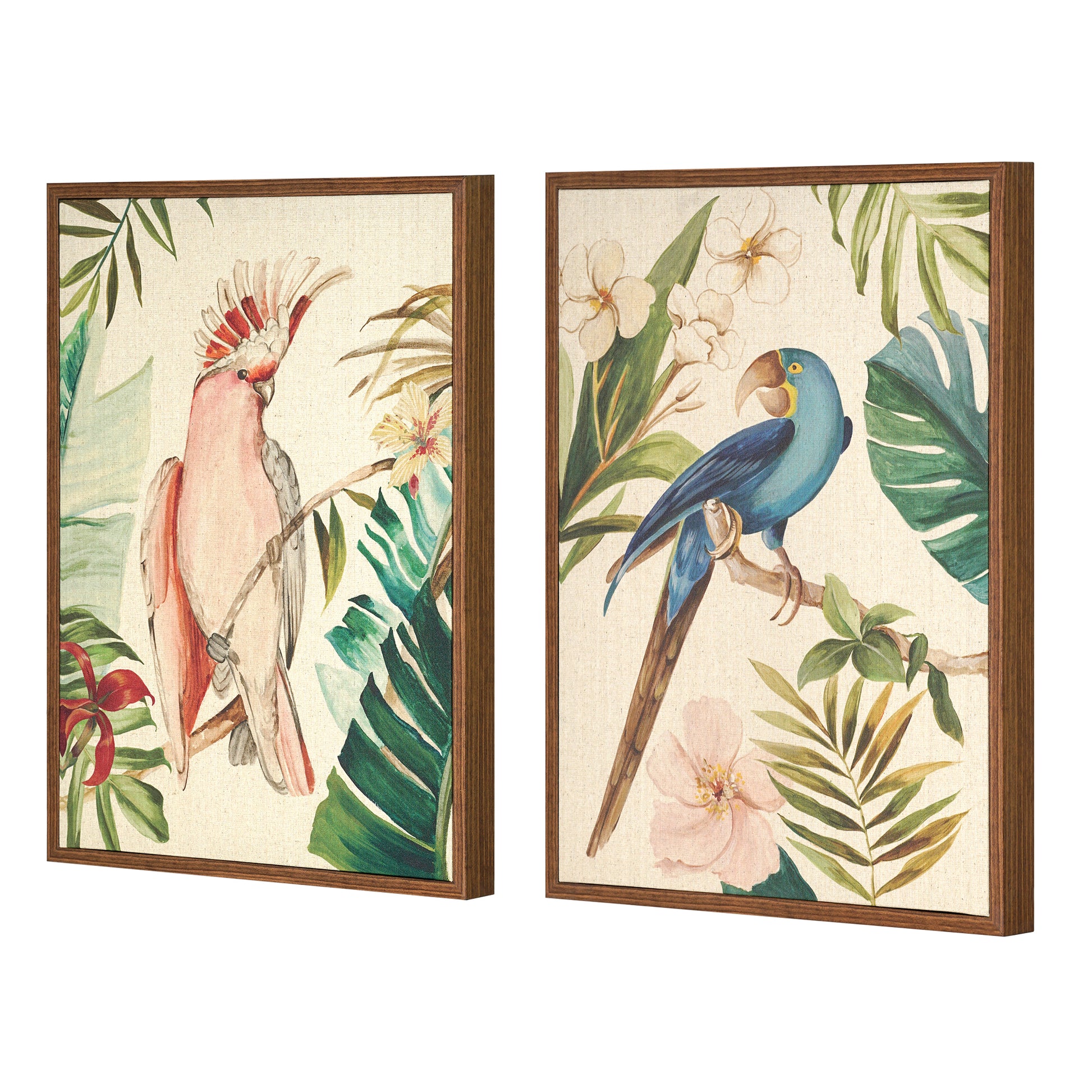 Linen - Tropical Bird I & II