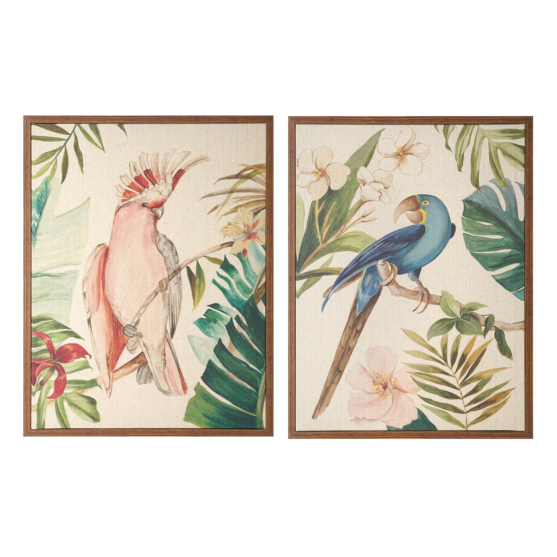 Linen - Tropical Bird I & II