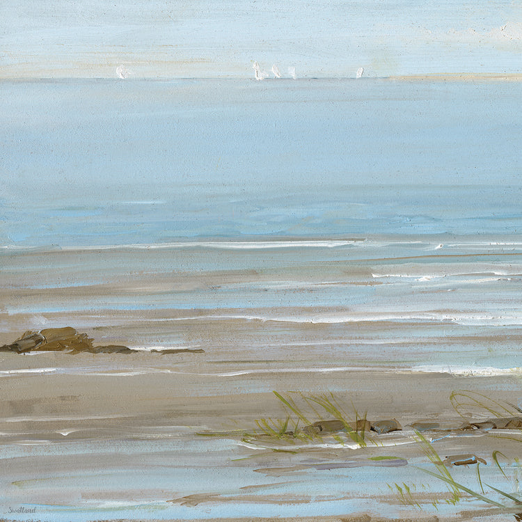 Afternoon on the Shore I by Sally Swatland - museum quality wall art work on large canvas & framed canvas prints