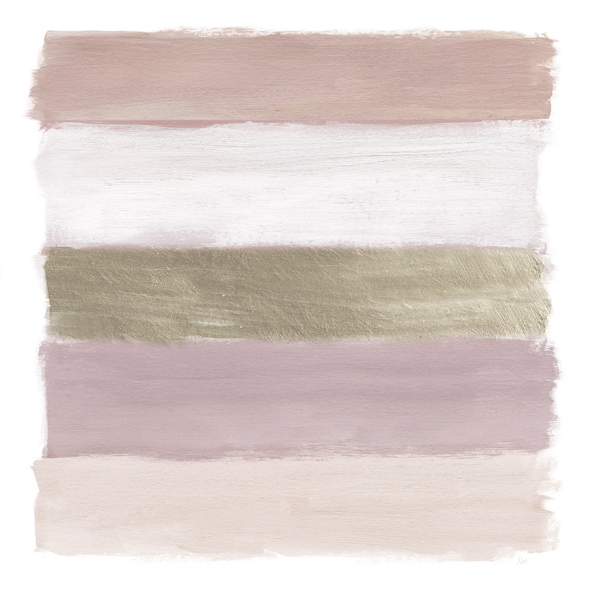 Brushstrokes Soft by Nan - larger sizes handcrafted wall art work on large canvas & framed canvas prints