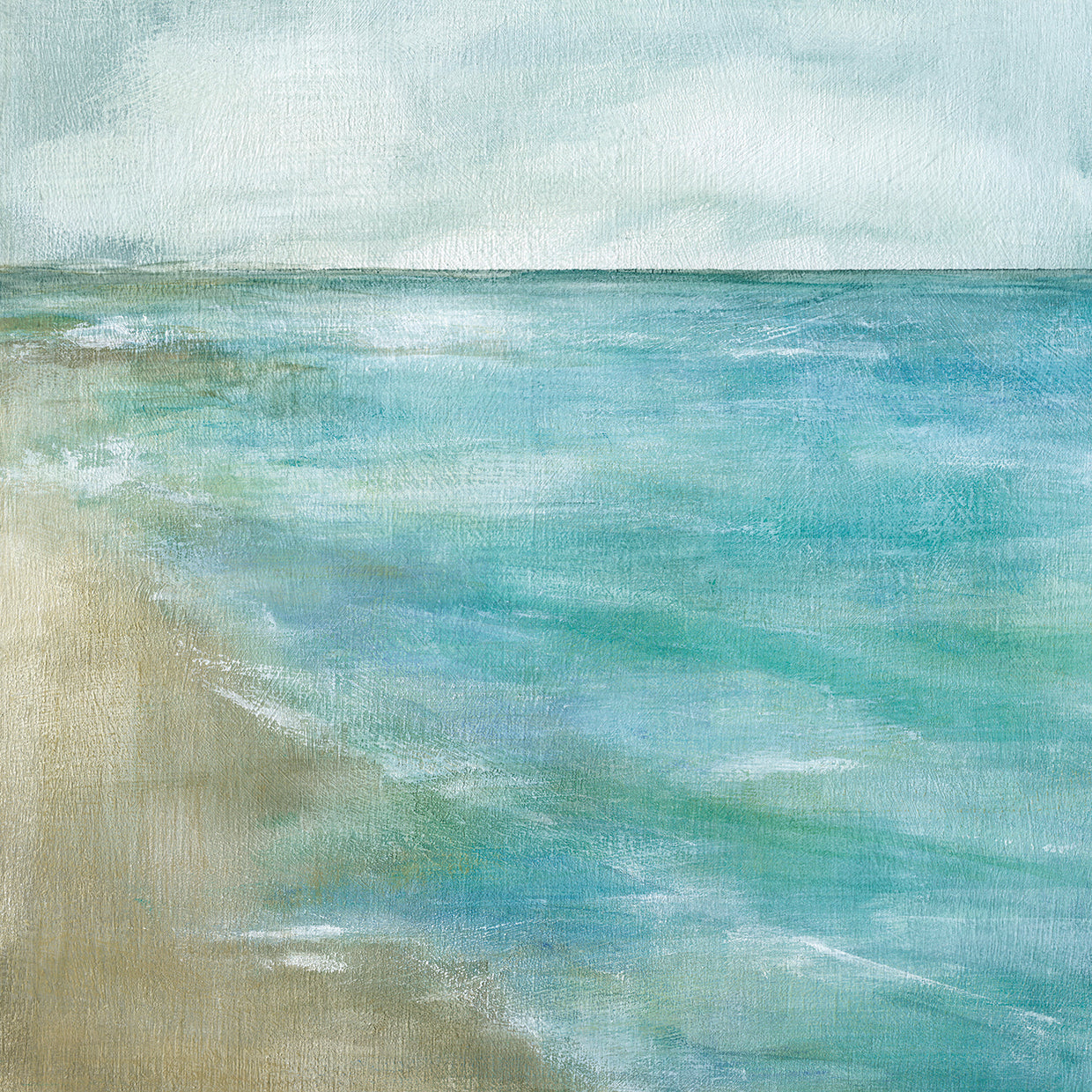 Gentle Tides by Carol Robinson - handcrafted wall art work on large canvas & framed canvas prints, made to order