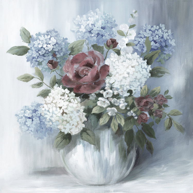 Hydrangea Arrangement Soft by Nan - lowest price wall art work on large canvas & framed canvas prints