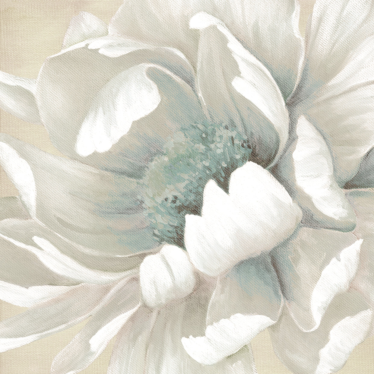 Winter Blooms II by Carol Robinson is a bold contemporary floral flower painting printed on canvas or framed canvas