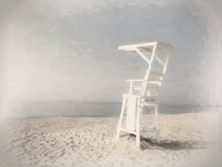 Lifeguard Chair Hazy Morning