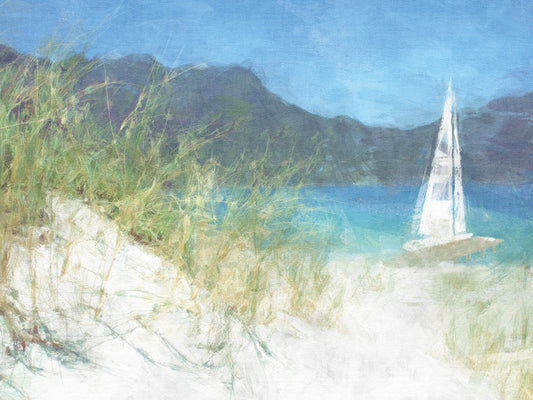Yacht Waiting Canvas Art