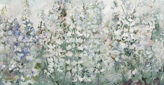 Belles Fleurs by Studio Arts is a painterly and contemporary floral painting printed on canvas or framed canvas