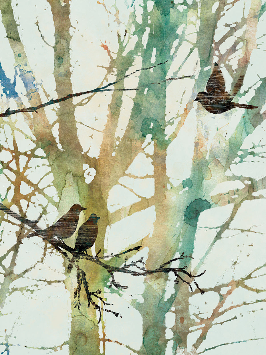 Botanical Birds I by Carol Robinson - highest quality handcrafted wall art work on large canvas & framed canvas prints