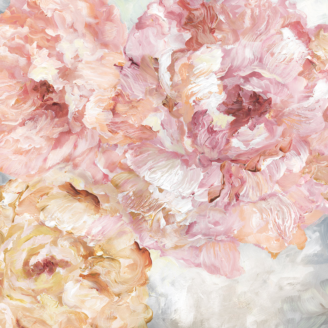 Contemporary Peonies 1 by Nan - highest quality handcrafted wall art work on large canvas & framed canvas prints