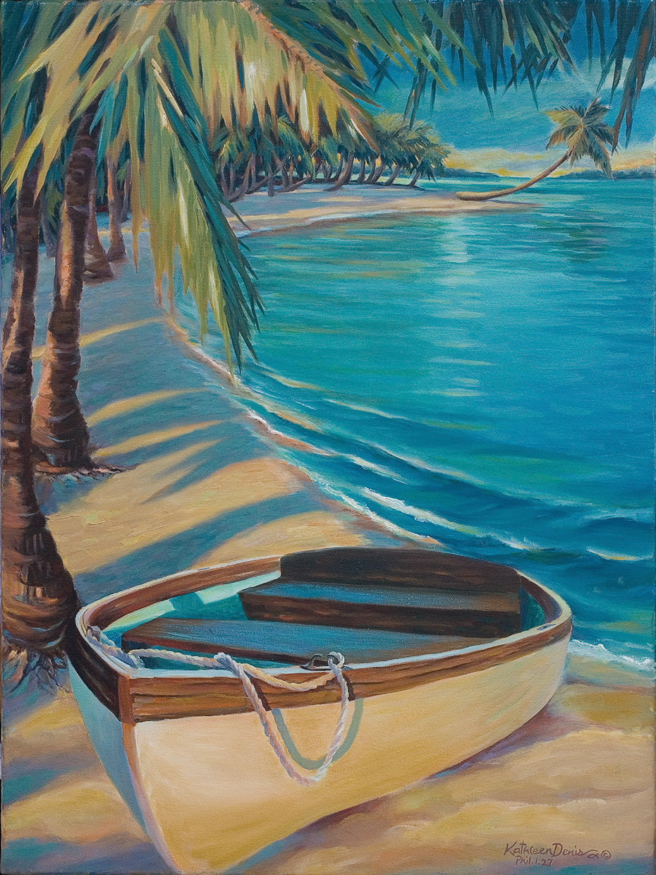 Quiet Cove by Kathleen Denis - highest quality handcrafted wall art work on large canvas & framed canvas prints