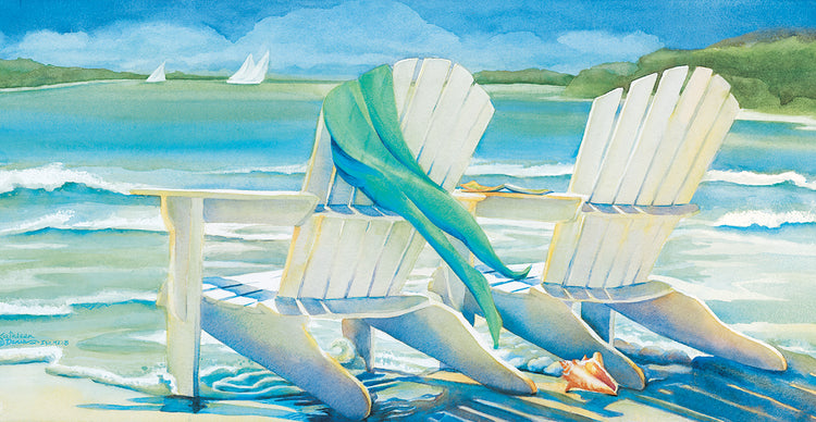 Seaside Breeze by Kathleen Denis - museum quality wall art work on large canvas & framed canvas prints
