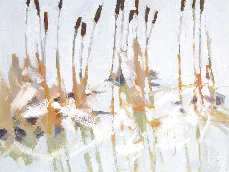 Cattails and Ice