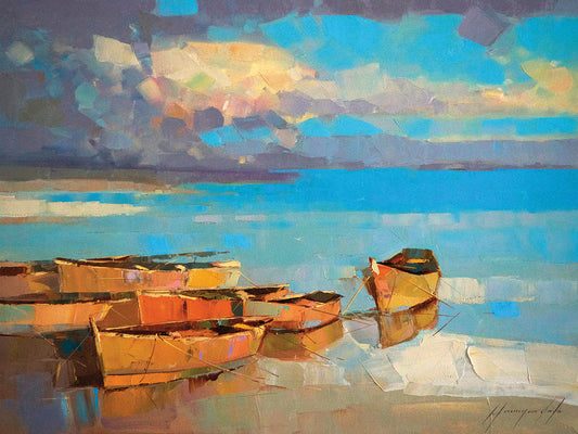Fishing Boats Canvas Art